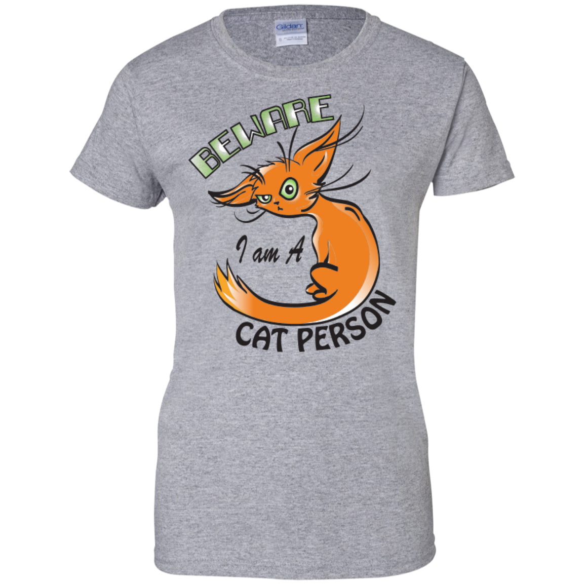 Beware I Am A Cat Person - Pick Your Shirt or Hoodie - GoneBold.gift