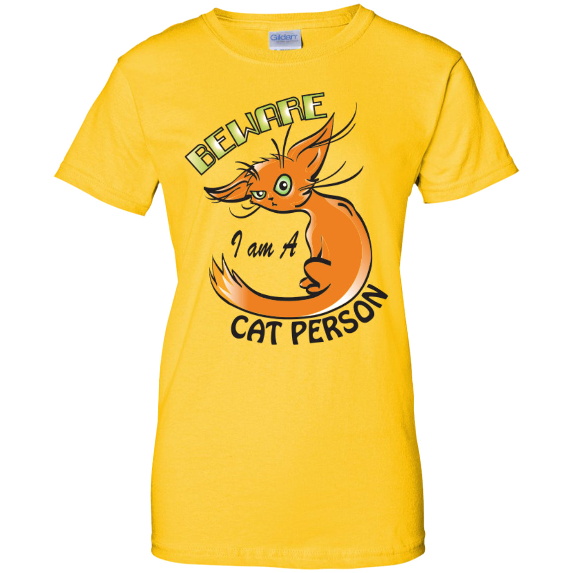 Beware I Am A Cat Person - Pick Your Shirt or Hoodie - GoneBold.gift