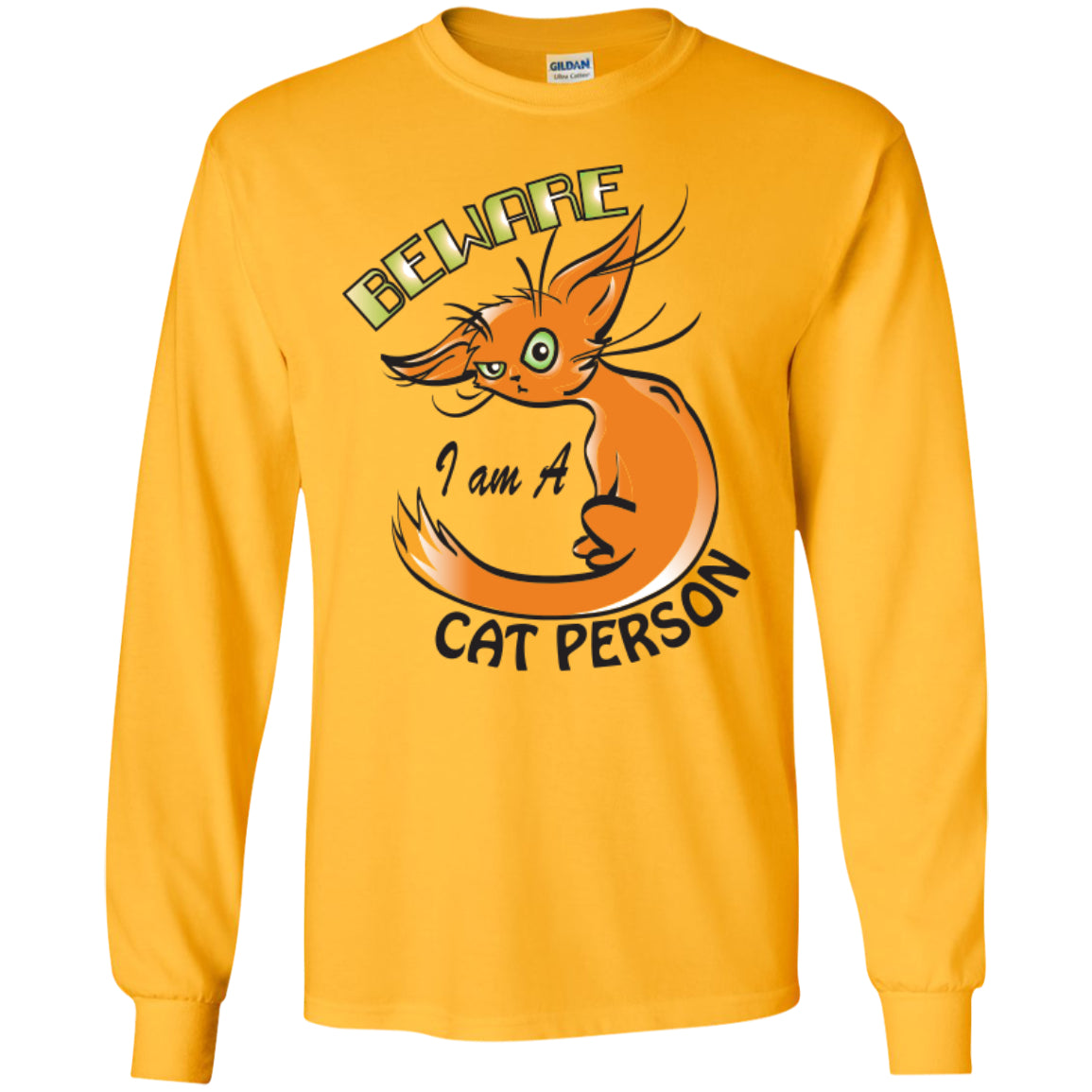 Beware I Am A Cat Person - Pick Your Shirt or Hoodie - GoneBold.gift