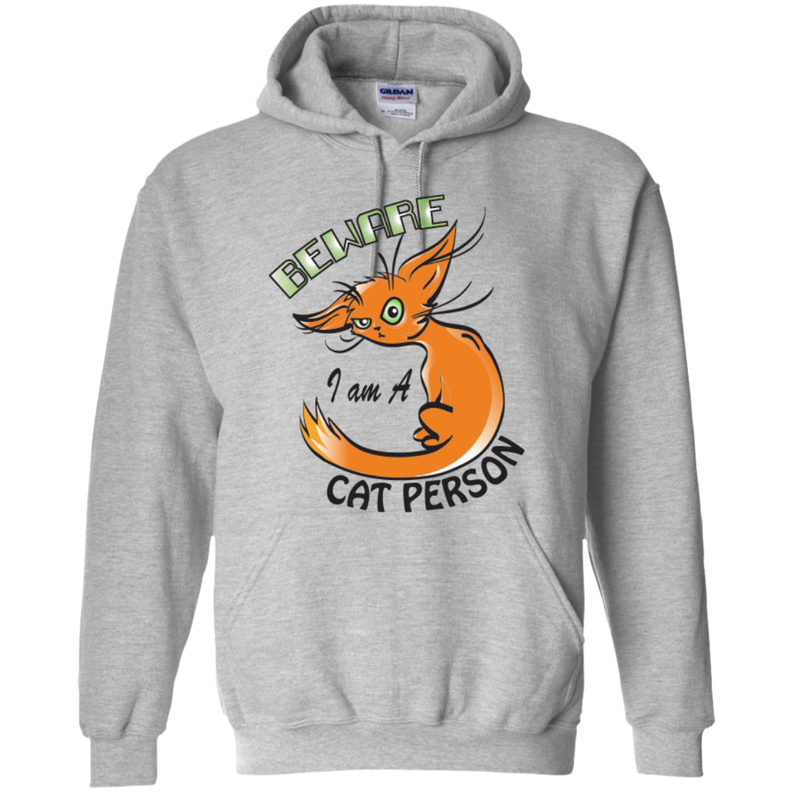 Beware I Am A Cat Person - Pick Your Shirt or Hoodie - GoneBold.gift