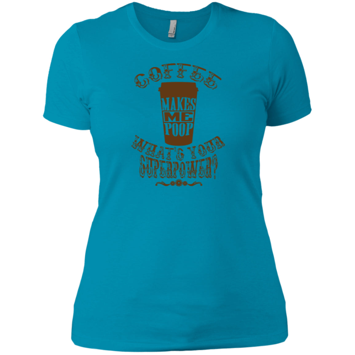 COFFEE MAKES ME POOP - On light color fabric, Pick you Tee or Hoodie - GoneBold.gift