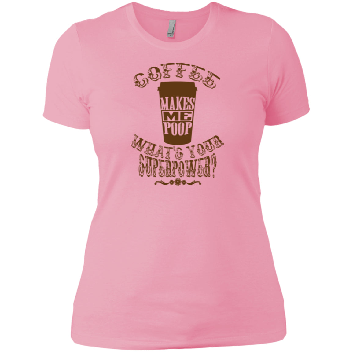 COFFEE MAKES ME POOP - On light color fabric, Pick you Tee or Hoodie - GoneBold.gift