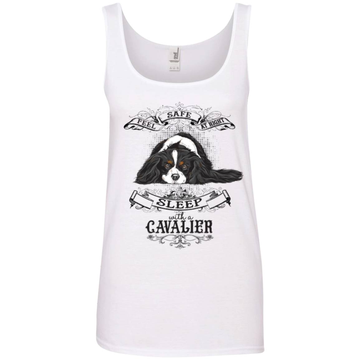 Feel Safe At Night Sleep With A Cavalier -- Pick your Tee or Hoodie - GoneBold.gift