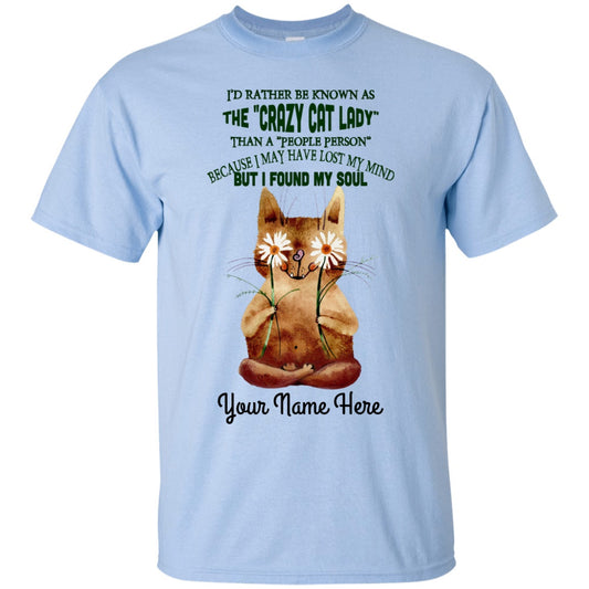 Personalized Found My Soul Cat Lady Shirts - GoneBold.gift