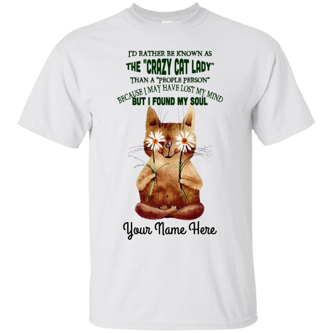 Personalized Found My Soul Cat Lady Shirts - GoneBold.gift