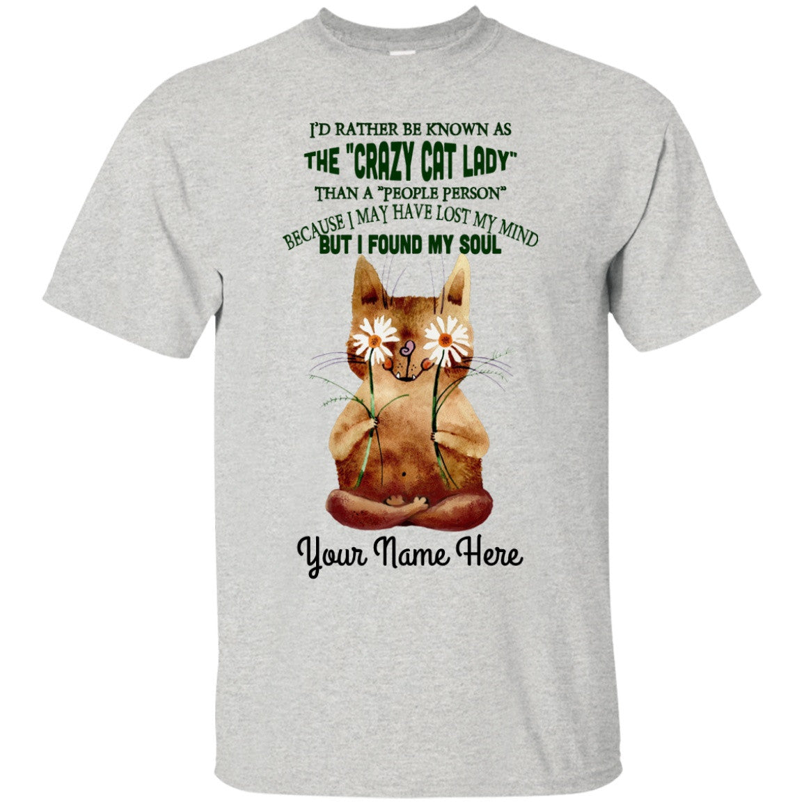 Personalized Found My Soul Cat Lady Shirts - GoneBold.gift