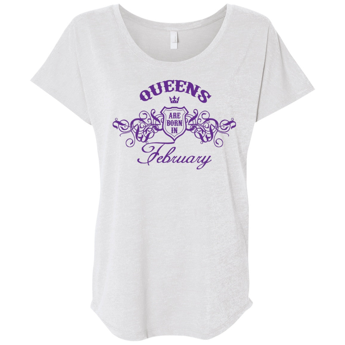 Queens Are Born In February - Purple Crown - Tees & Hoodies - GoneBold.gift