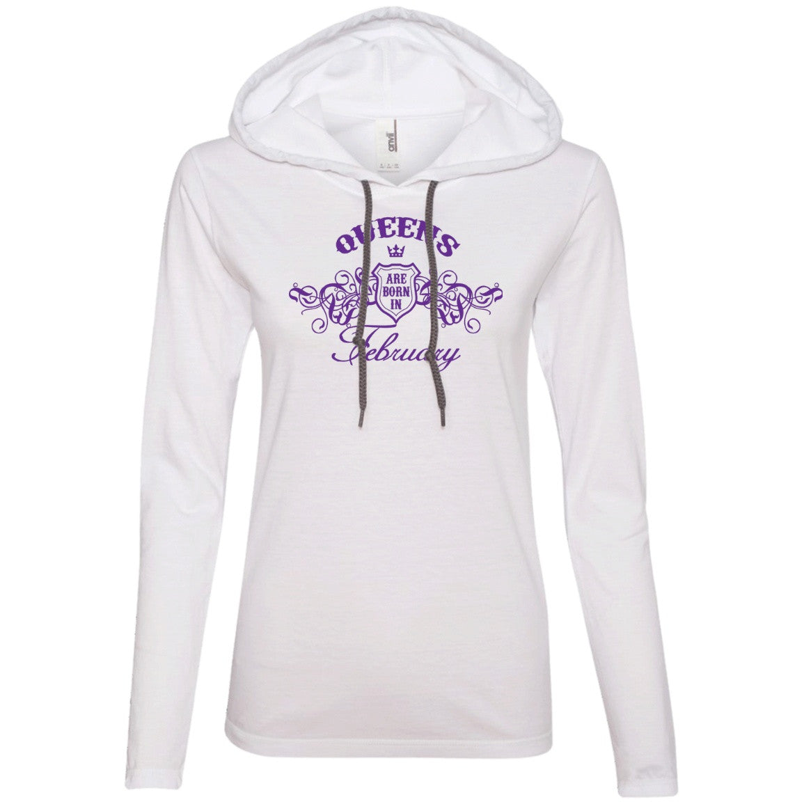Queens Are Born In February - Purple Crown - Tees & Hoodies - GoneBold.gift