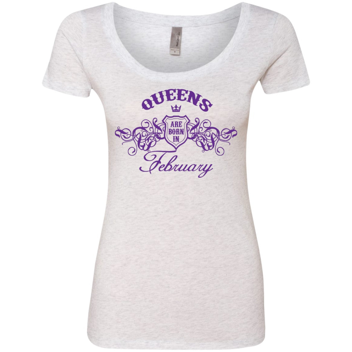 Queens Are Born In February - Purple Crown - Tees & Hoodies - GoneBold.gift