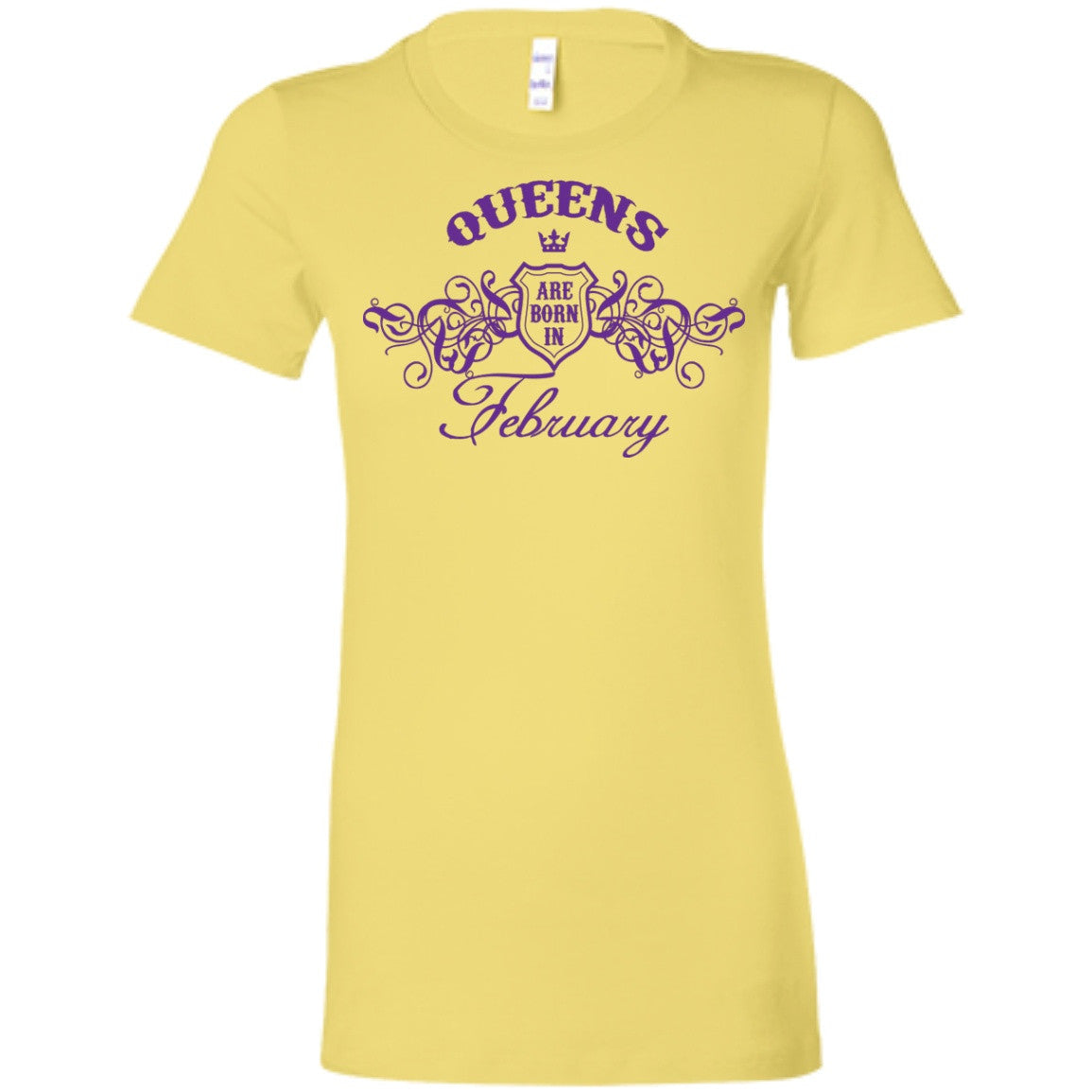 Queens Are Born In February - Purple Crown - Tees & Hoodies - GoneBold.gift