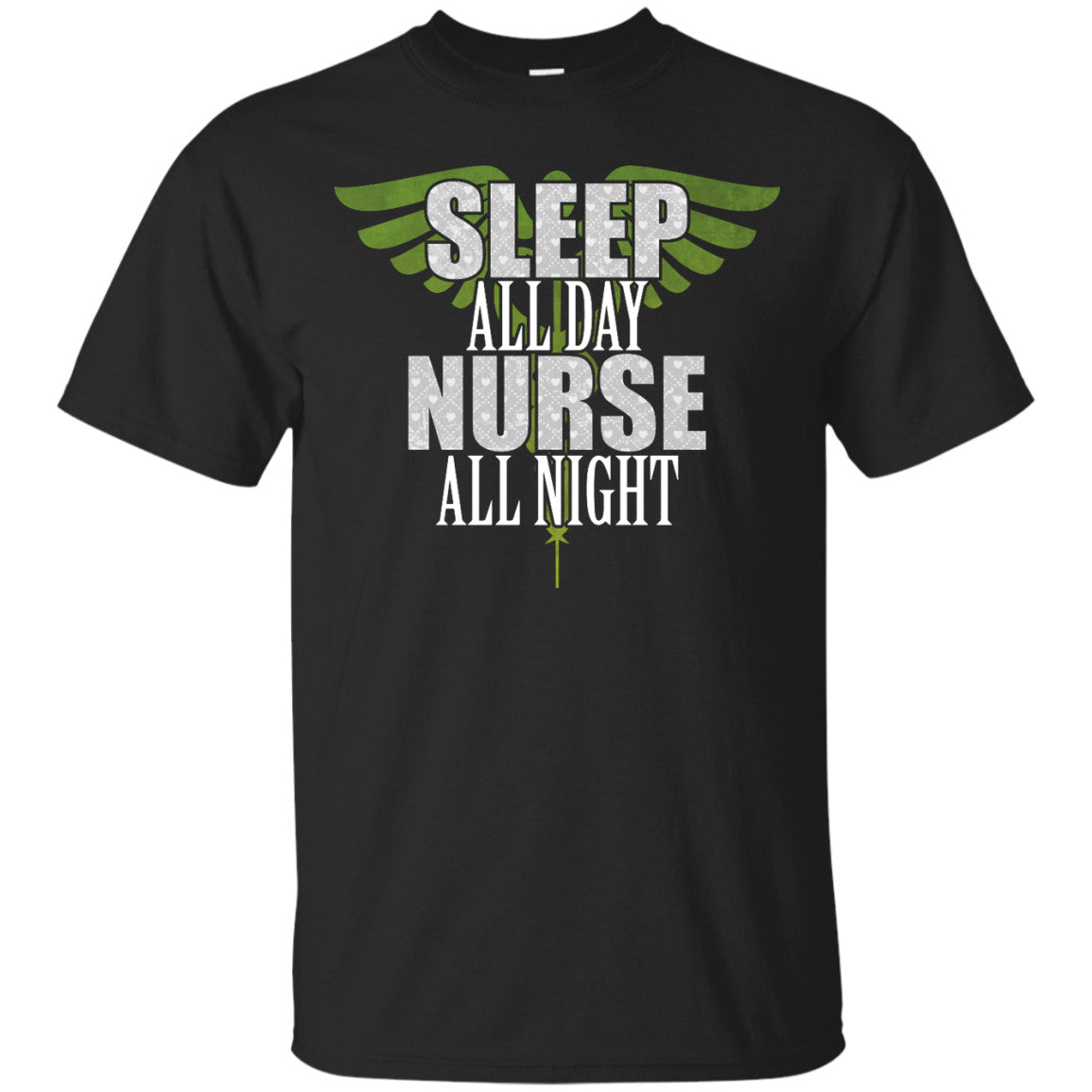 Sleep All Day Nurse All Night Tanks and Tees - GoneBold.gift