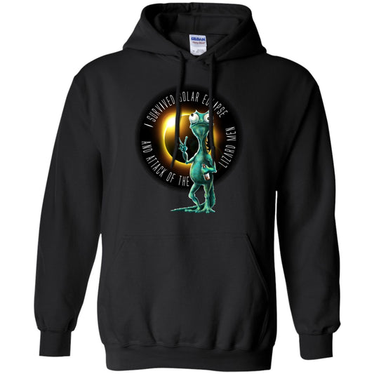 Solar Eclipse Hoodies Unisex -  Attack of the Lizardmen - GoneBold.gift