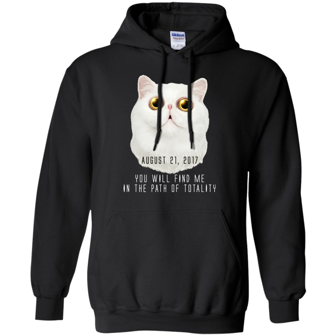 Solar Eclipse Hoodies Unisex -  Cat Eclipse - GoneBold.gift