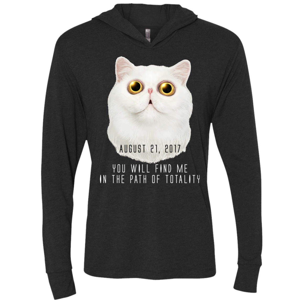 Solar Eclipse Hoodies Unisex -  Cat Eclipse - GoneBold.gift