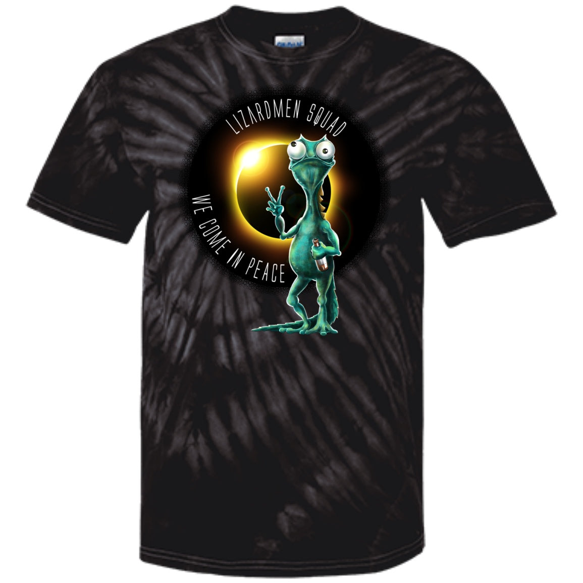 Solar Eclipse LIZARDMEN SQUAD Unisex T-shirts - GoneBold.gift
