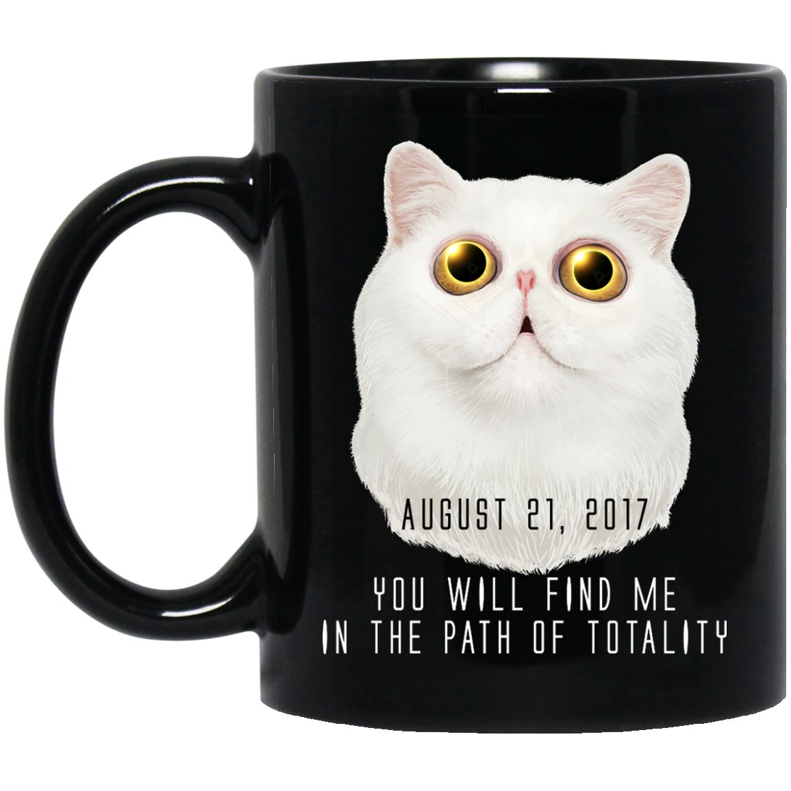 Total Solar Eclipse Cat Mugs - GoneBold.gift