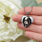 Cavalier King Charles Spaniel Jewelry - Tricolor Cavalier Luxury Stainless Steal Necklace and Bangle - GoneBold.gift