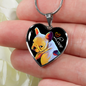 French Bulldog Heart Luxury Necklace & Adjustable Pendant - GoneBold.gift