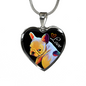 French Bulldog Heart Luxury Necklace & Adjustable Pendant - GoneBold.gift