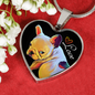 French Bulldog Heart Luxury Necklace & Adjustable Pendant - GoneBold.gift