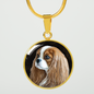 Cavalier King Charles 18k Gold Finish Necklace and Bngle - GoneBold.gift