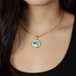 Pug Love 18K Real Gold Finish Necklace With Pendant (Engrave Option Available) - GoneBold.gift