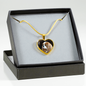 Optional Engraving Cavalier 18k Gold Finish Necklace and Bangle - GoneBold.gift