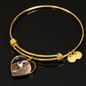 Optional Engraving Cavalier 18k Gold Finish Necklace and Bangle - GoneBold.gift