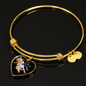 French Bulldog Lover Luxury 18K Gold Necklace & Bangle - Customize Option - GoneBold.gift
