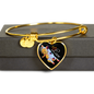 French Bulldog Lover Luxury 18K Gold Necklace & Bangle - Customize Option - GoneBold.gift