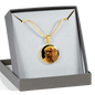 Ruby Cavalier King Charles Spaniel Oval Pendant Necklace & Bangle - GoneBold.gift