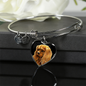 Ruby Cavalier King Charles Spaniel Heart Necklace & Bangle - GoneBold.gift