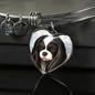 Cavalier King Charles Spaniel Jewelry - Tricolor Cavalier Luxury Stainless Steal Necklace and Bangle - GoneBold.gift