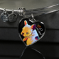French Bulldog Heart Luxury Necklace & Adjustable Pendant - GoneBold.gift