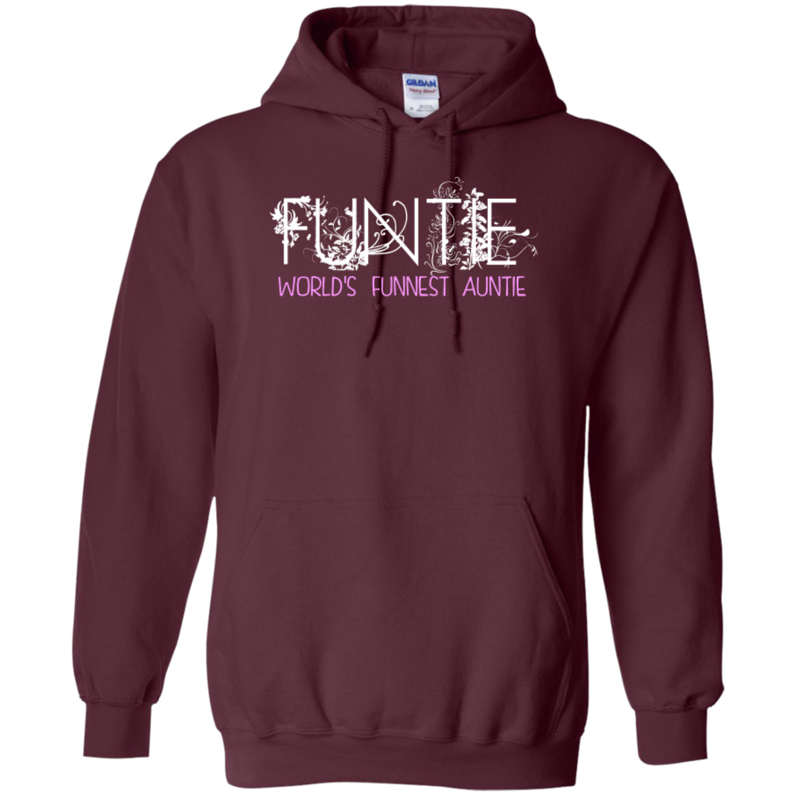 Funtie - World's Funnest Auntie -Pullover Hoodie 8 oz - GoneBold.gift