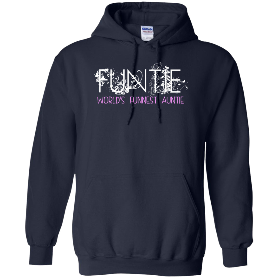 Funtie - World's Funnest Auntie -Pullover Hoodie 8 oz - GoneBold.gift