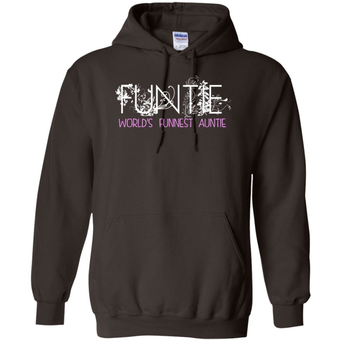 Funtie - World's Funnest Auntie -Pullover Hoodie 8 oz - GoneBold.gift