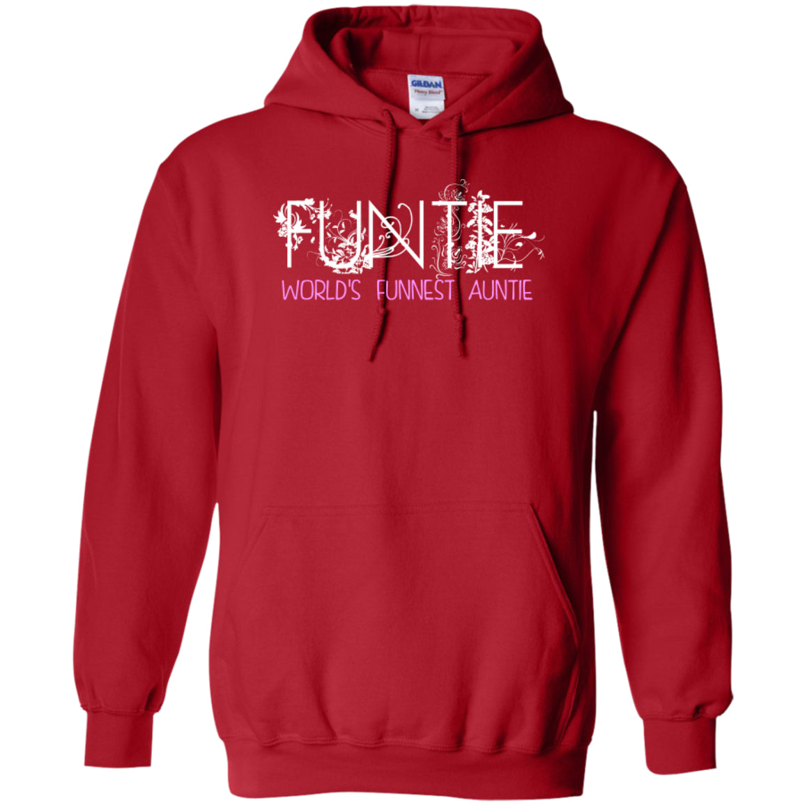 Funtie - World's Funnest Auntie -Pullover Hoodie 8 oz - GoneBold.gift