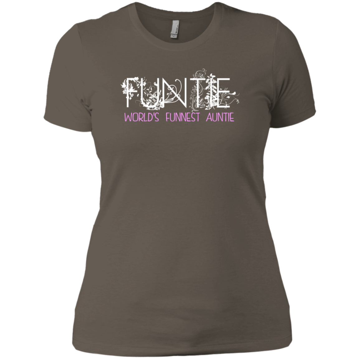 Funtie - World's Funnest Auntie -Next Level Ladies' Boyfriend Tee - GoneBold.gift